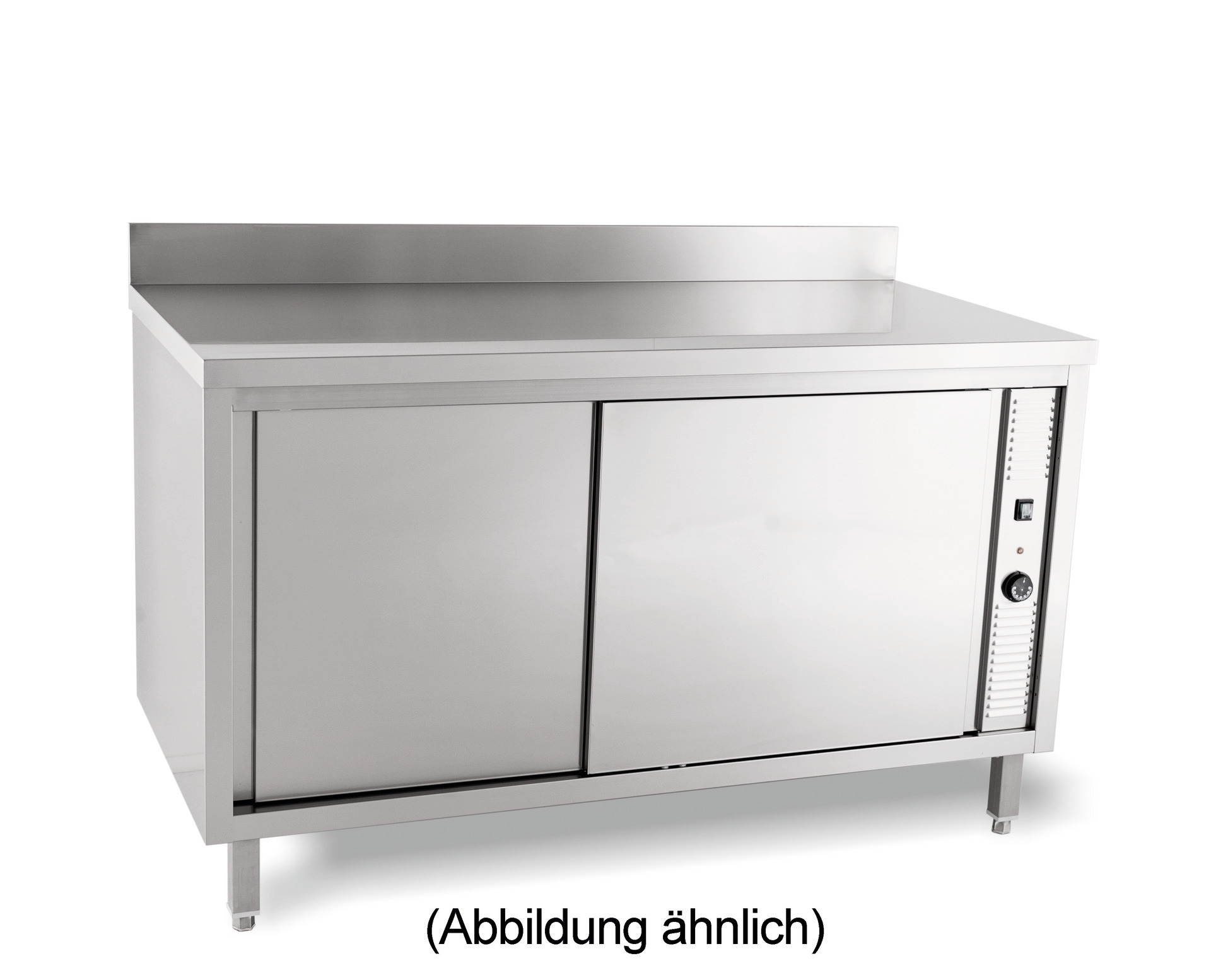 Wärmeschrank Schiebetüren 50 mm Aufkantung 1800 x 600 x 850 mm