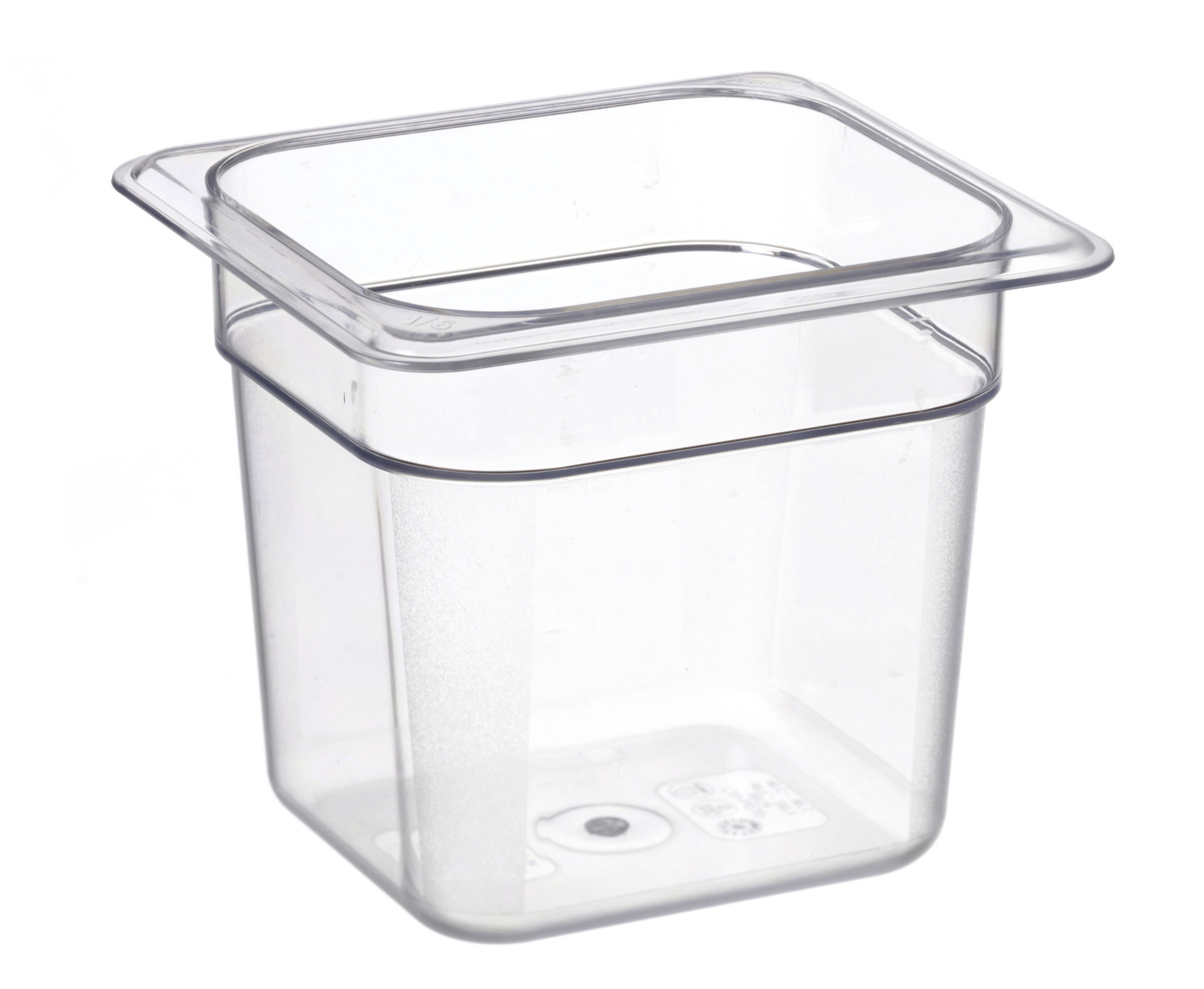 GN-Behälter GN 1/6 176 x 162 x 150 mm Polycarbonat transparent