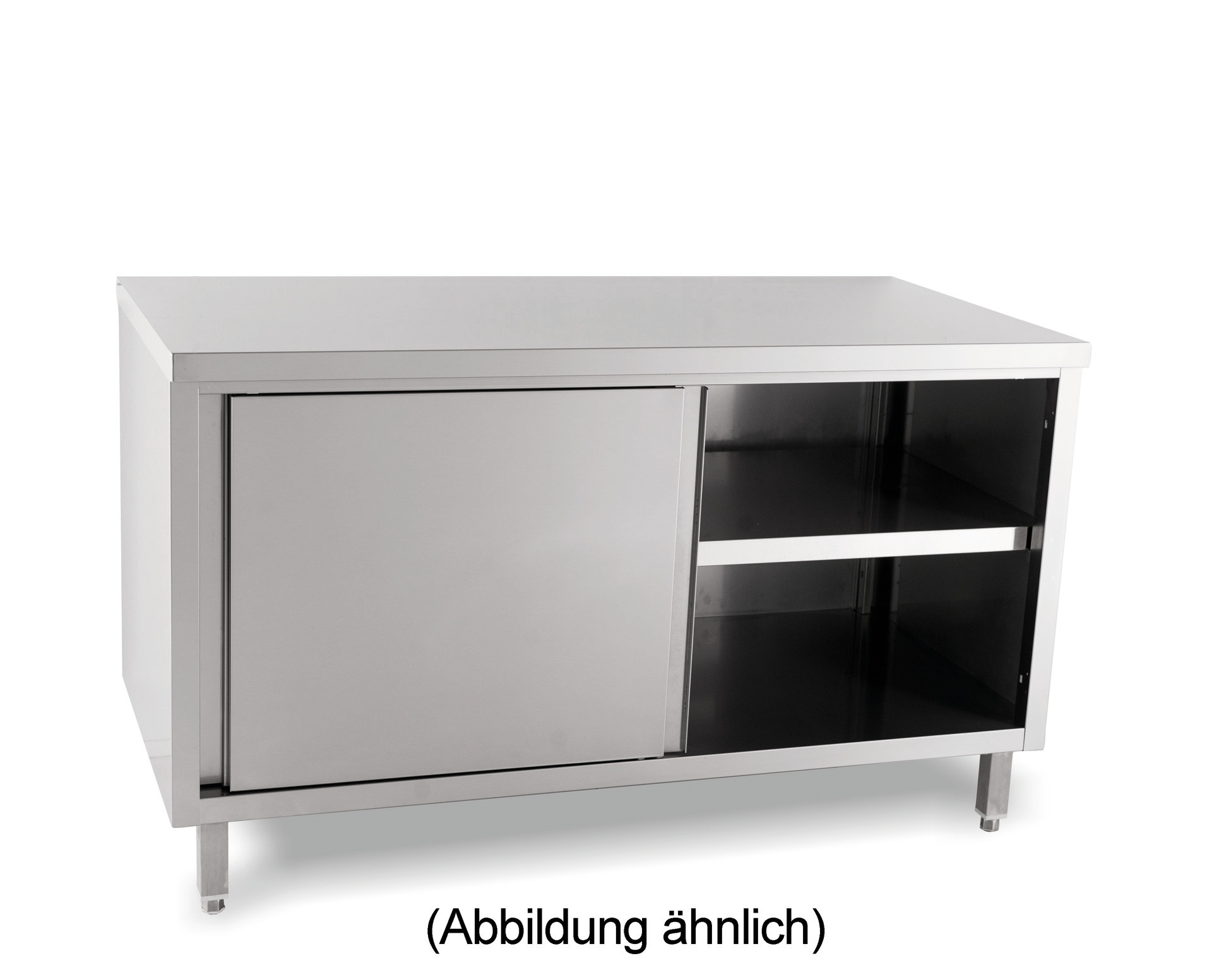Durchreicheschrank Schiebetüren ohne Aufkantung 1000 x 700 x 850 mm