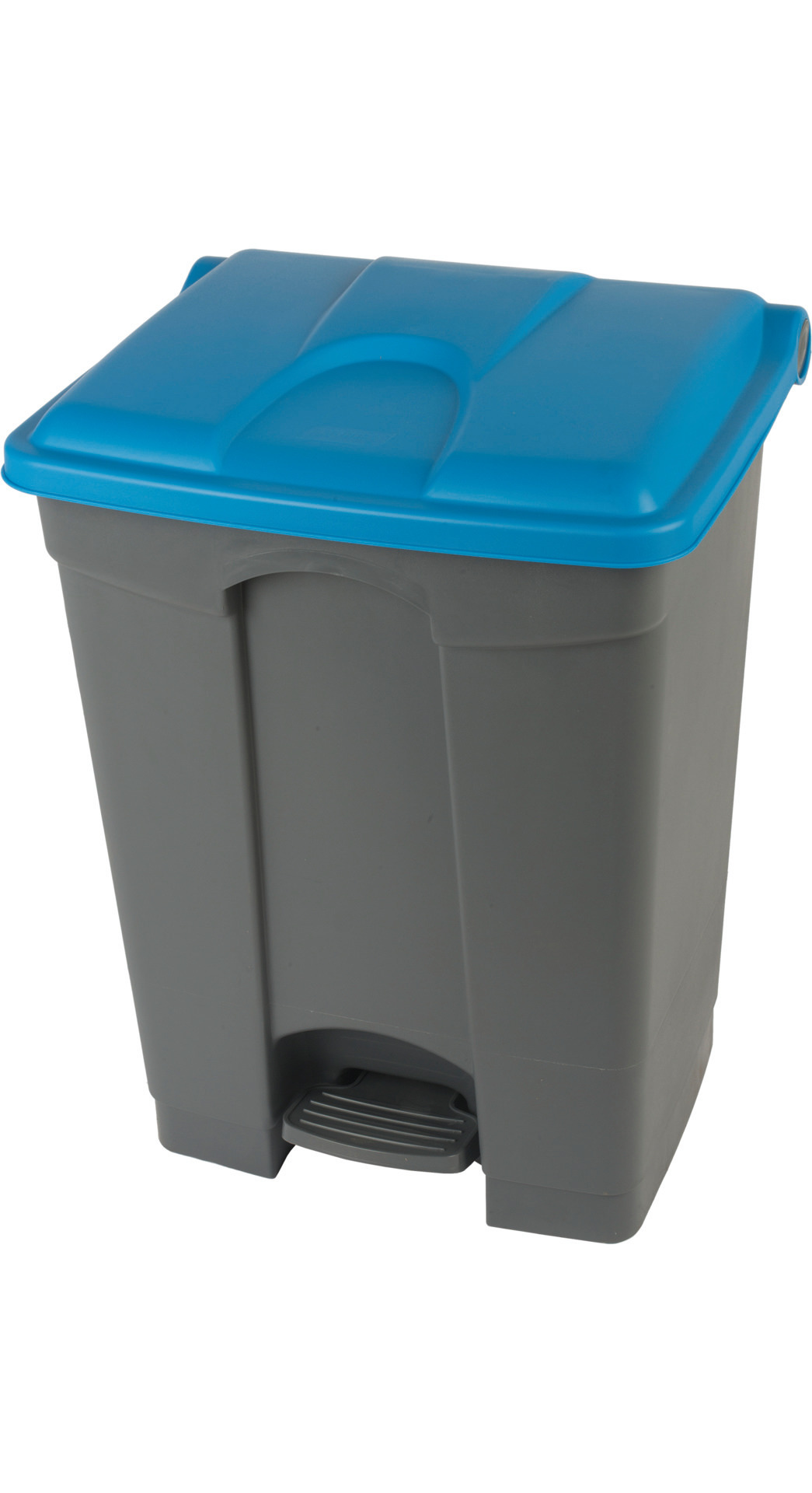 Treteimer 70 l rechteckig grau / blau 412 x 495 x 673 mm