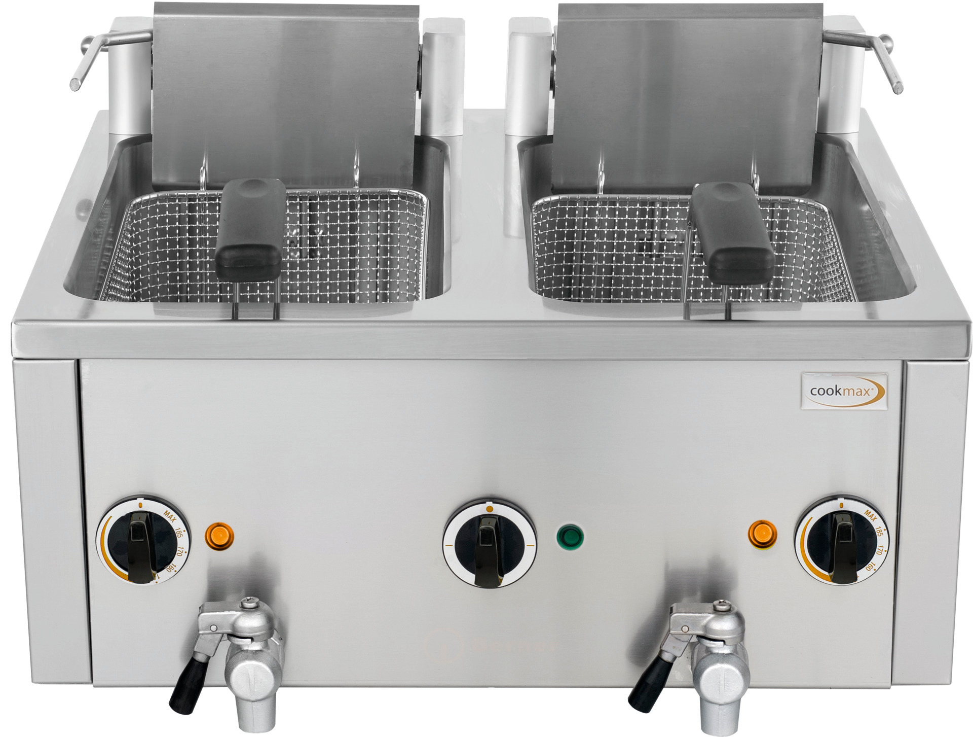 Elektro-Fritteuse, 2 x 8 l,  Ablasshahn