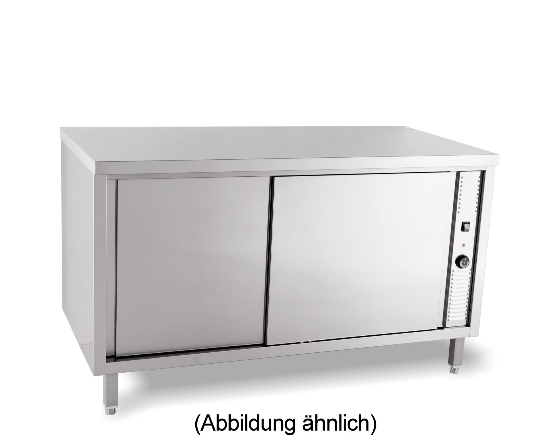 Wärmeschrank Flügeltüren ohne Aufkantung 1000 x 700 x 850 mm