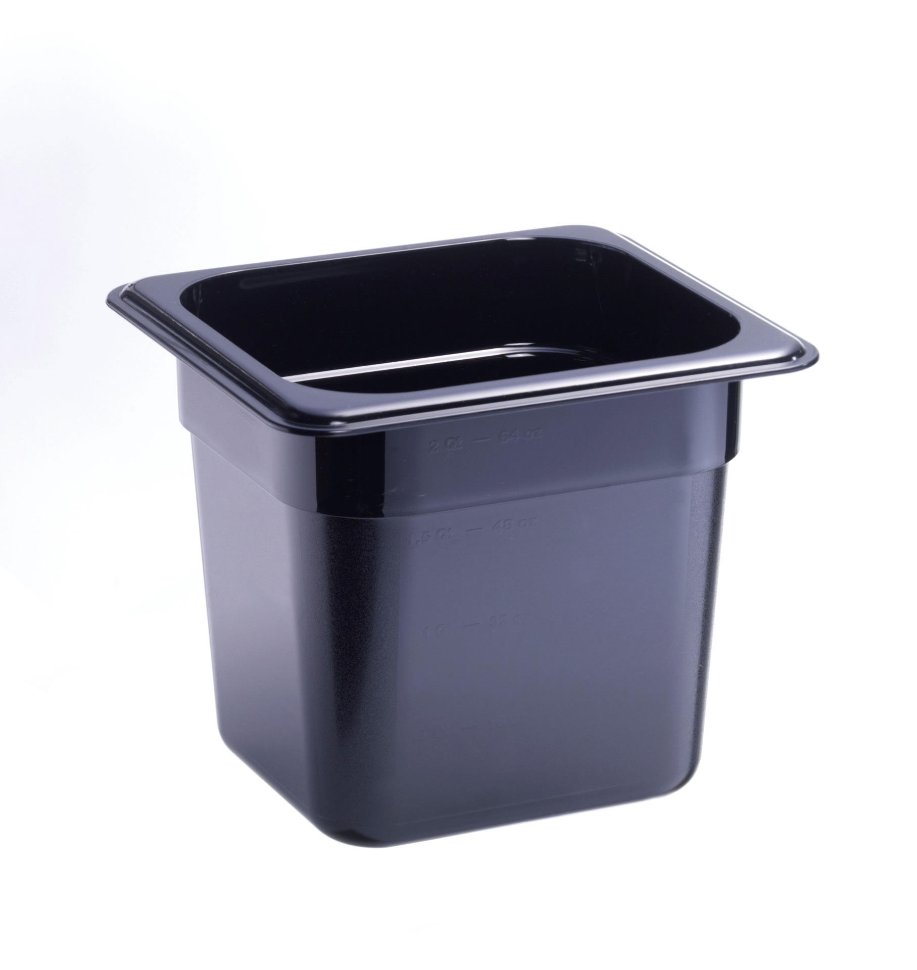 GN-Behälter GN 1/6 176 x 162 x 150 mm Polycarbonat schwarz