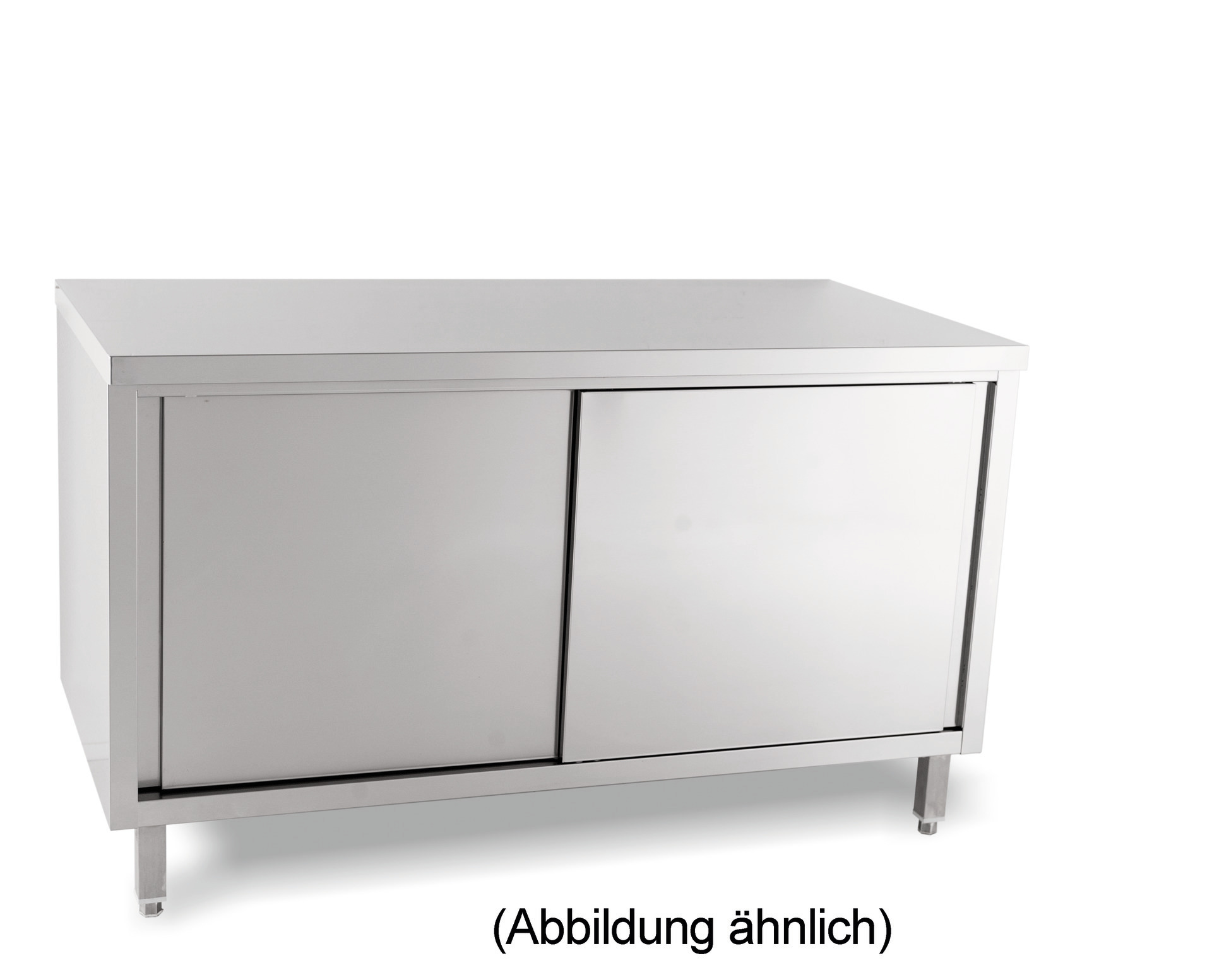 Arbeitsschrank Schiebetüren ohne Aufkantung 1800 x 600 x 850 mm