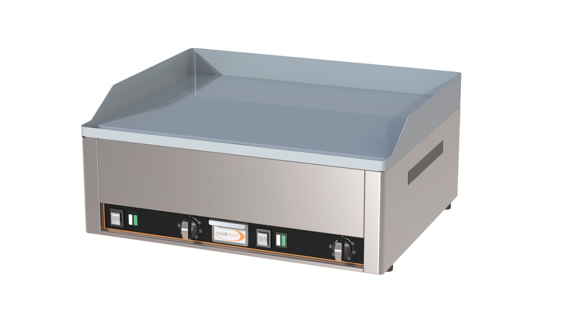 Elektro-Grillplatte glatt 2 Heizzonen 660 x 540 x 220 mm