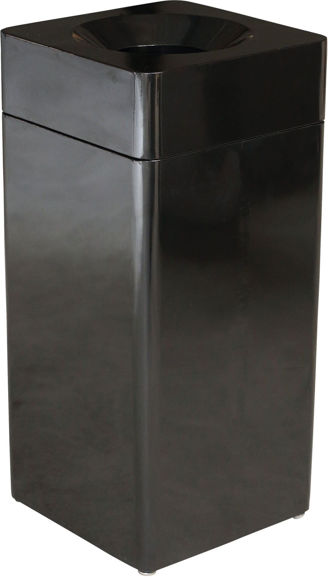Selbstlöschender Abfalleimer, 40L, schwarz